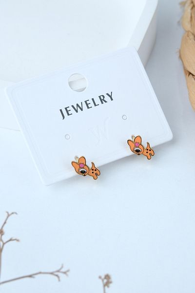 Jack Ferrero Figure Minelli Steel Children's Earrings