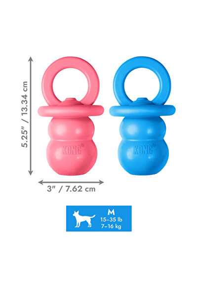Kong Puppy Yavru Köpek Diş Kaşıma Emzik M 13,5 Cm