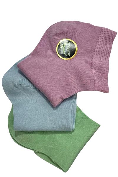 TOLIN Women's 3-Piece Bamboo Booties Socks Set 20538
