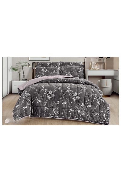 Mark Double bed sheet with a floral pattern, reversible design, to give you a refreshing summer with microfiber materials, size 220*240 cm