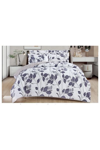 Mark Double bed sheet with a floral pattern, reversible design, to give you a refreshing summer with microfiber materials, size 220*240 cm
