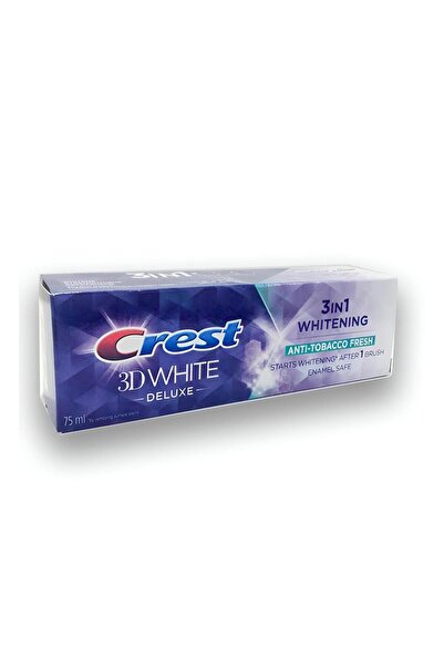 CREST Crest 3D White Deluxe 3-in-1 Fresh Anti-Tobacco Toothpaste 75ml
