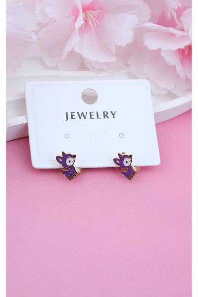 Jack Ferrero Figure Minelli Steel Children's Earrings