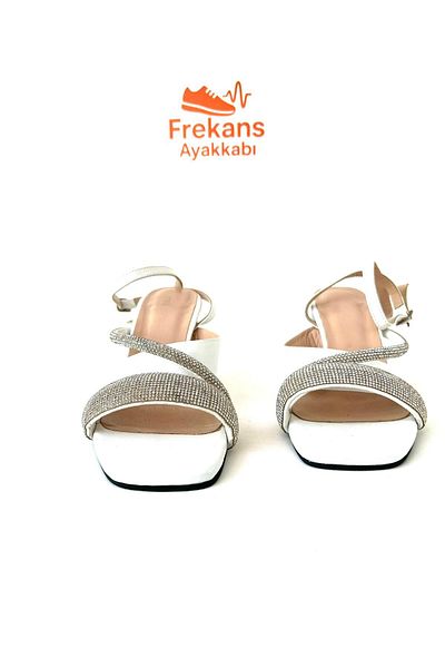 NEWGÜLTEKİN Stoned Ankle Comfortable Buckle Stylish Evening Shoes