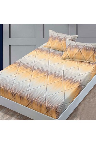 NufJoy Finet Gros Elastic Fitted Sheet Set for Mattress 160x200 cm and 2 Pillowcases 50x70 cm