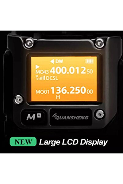 THK Quansheng K6/UV-K5(8) Professional Radio Station Set, Hands Free and Type C, Emergency Alert, black