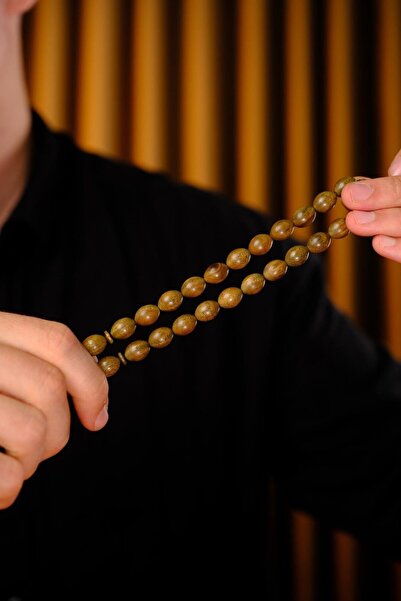 dergah tesbih Master Bekir Deveci Carved İmame Beyzi Model Scented Rosewood Prayer Beads