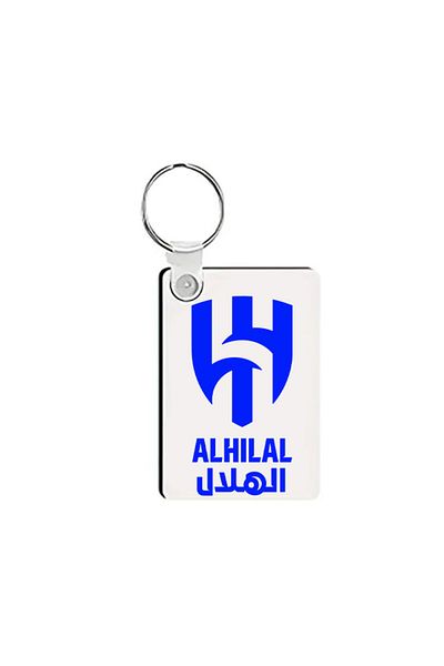 Generic Rectangular keychain with Al Hilal Club logo design