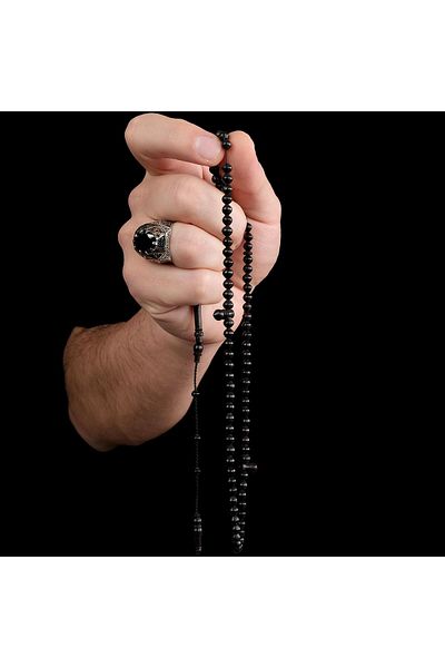 TESBİHCİBABA Two Grains Zenne Habbe Ebony Prayer Prayer Beads