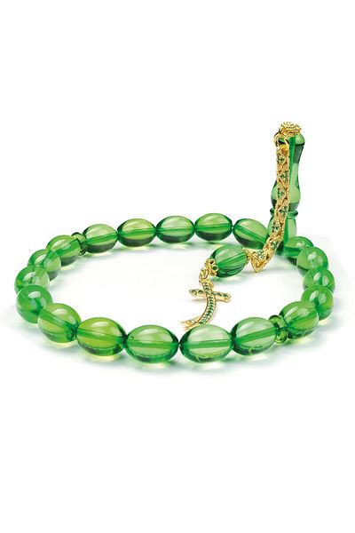 TESBİHCİBABA Caribbean Apple Mascot Boy Drop Amber Prayer Beads