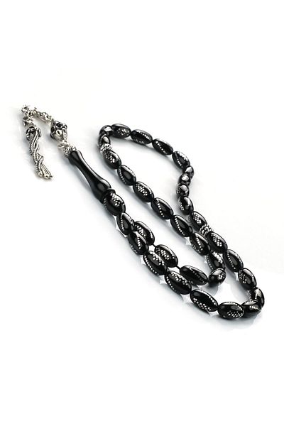 TESBİHCİBABA Silver Çakım Erzurum Oltu Stone Rosary