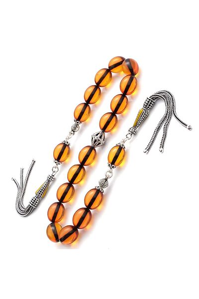TESBİHCİBABA Squeeze Amber Zaza Prayer Beads with Special Design