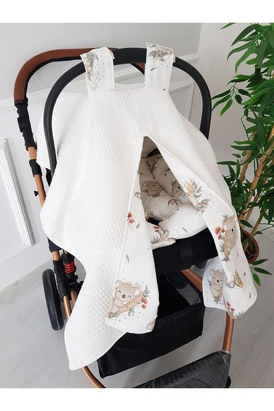 ilkimbebe Koala Double Sided Baby Stroller Cover, Stroller Cushion