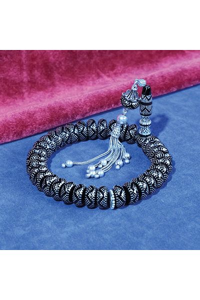 TESBİHCİBABA Premium Class Unique Nebii Model Erzurum Oltu Stone Prayer Beads
