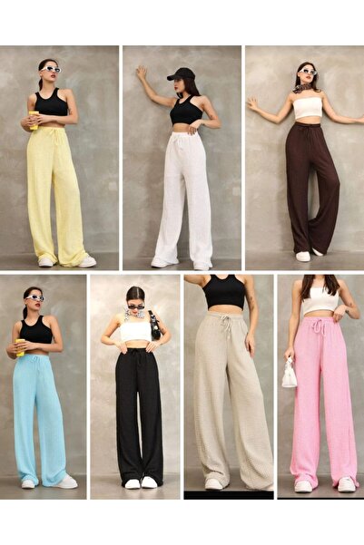 Mels Bubble Fabric Summer Trousers