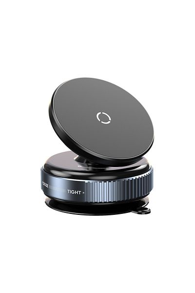 Choice Black Vacuum Suction Magnetic Car Phone Holder 360° Rotation Mount Kitchen Mirro Gym Bath Shower for