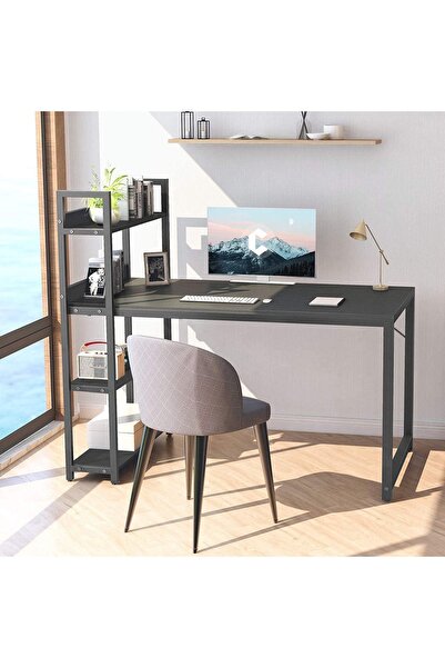 Hitit Dekorasyon Kubi Çalışma Masası Siyah