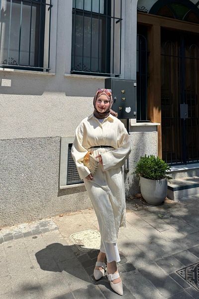 lurex moda Cămașă lungă din bumbac și in