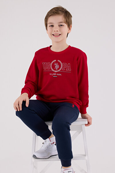U.S. Polo Assn. Lisanslı Erkek Çocuk Alt Üst 2 Parça Eşofman Takımı