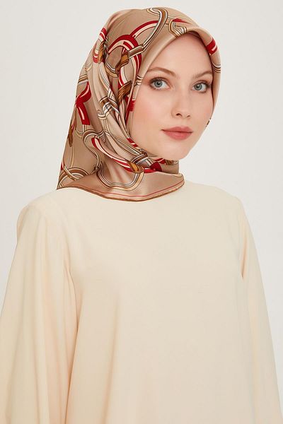 Armine Μεταξωτό Φουλάρι 2025 Χειμώνας - 9203-05 Camel Twill