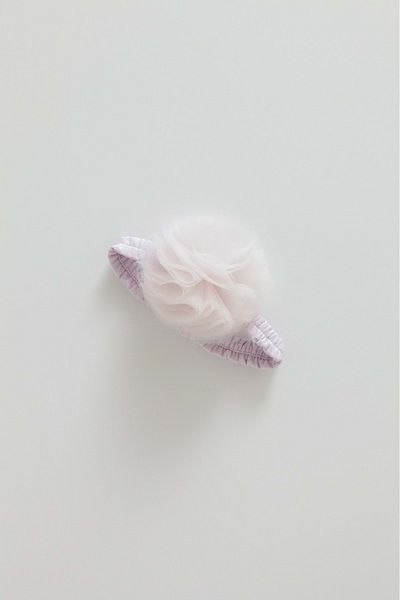 Caramell Tulle Detail Bandana Lilac