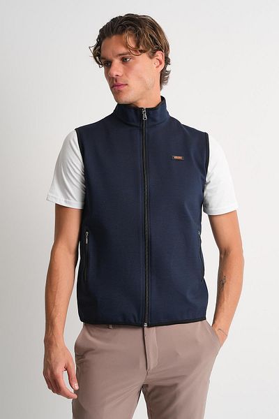 ALEXANDERGARDI Stand Collar Zippered Side Pocket Sleeveless Vest