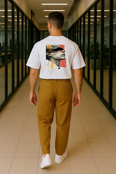 Oversize Unisex %100 Pamuk Premium Baskılı T-shirt