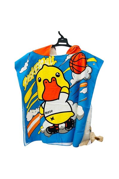 BaoBao Children's poncho towel with hood - Ratoi Basketball player model, 56x60 cm