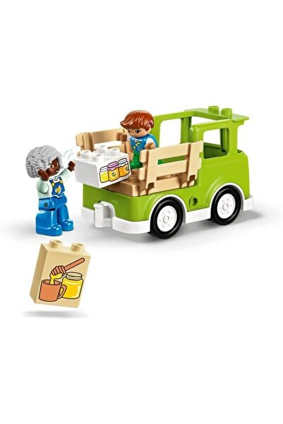 LEGO DUPLO Town Caring for Bees & Beehives, Kids’ Learning Toy with Drivable Truck, Beehive and 2