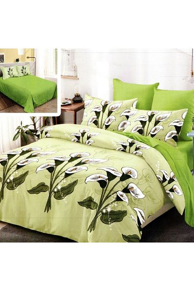 NufJoy Double bed linen Finet Gros Cotton 6 pieces, bed sheet 220x240 cm