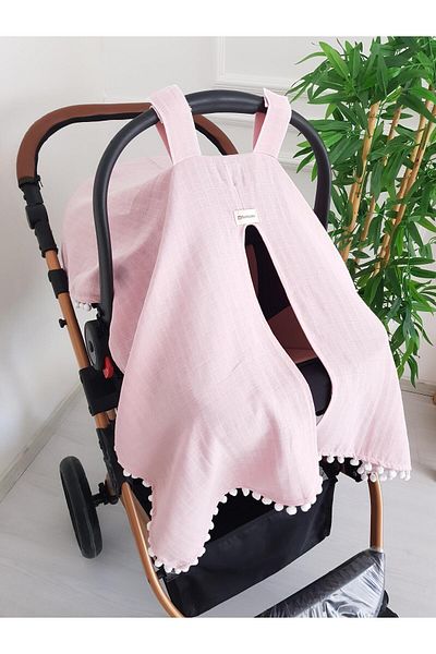 ilkimbebe Pompom Baby Stroller Cover
