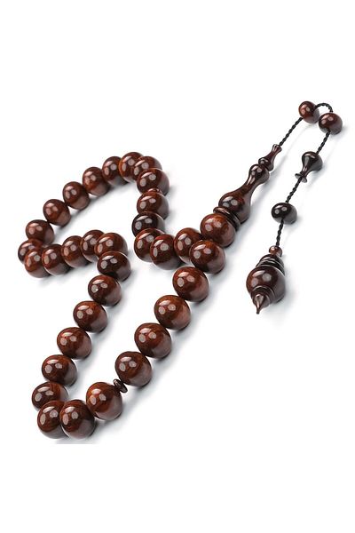 TESBİHCİBABA Alkan Master Premium Craftsmanship Chalcedony Cut Snake Tree Prayer Beads