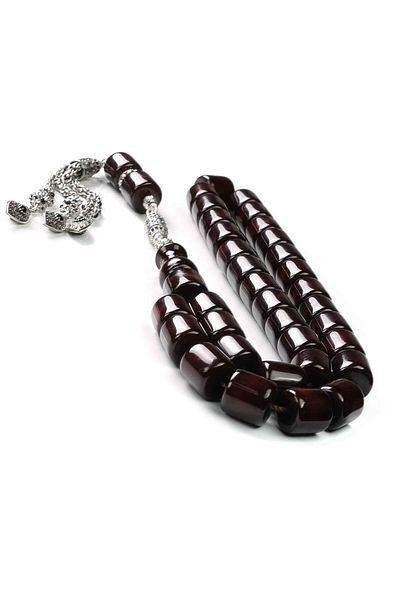 TESBİHCİBABA Master Craftsmanship Special Cut Crimping Amber Prayer Beads
