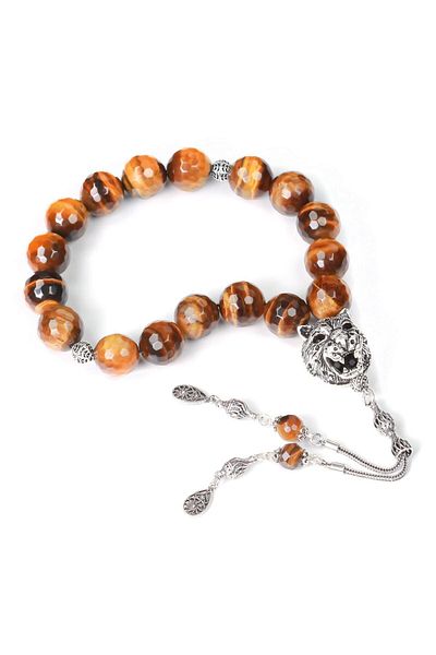 TESBİHCİBABA Power Stone Tiger Eye Prayer Beads with Special Grain Structure