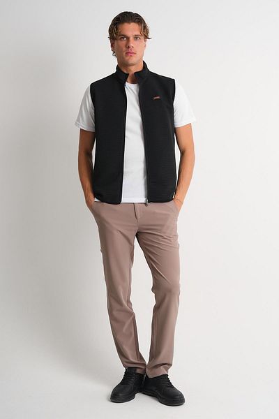ALEXANDERGARDI Stand Collar Zippered Side Pocket Sleeveless Vest