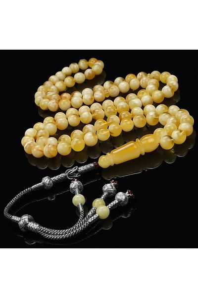 TESBİHCİBABA Kaliningrad Kazaz Whip Drop Amber Prayer Prayer Beads