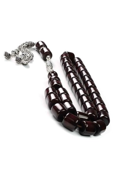 TESBİHCİBABA Master Craftsmanship Special Cut Crimping Amber Prayer Beads