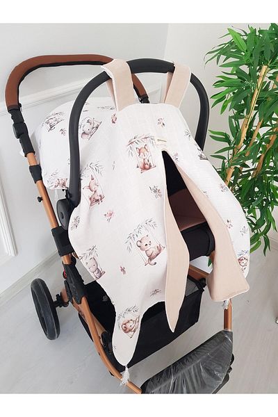 ilkimbebe Swing Animals Double Sided Baby Stroller Cover