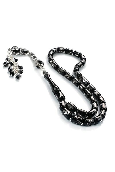 TESBİHCİBABA Capsule Cut Salkım Tassel Erzurum Oltu Stone Prayer Beads