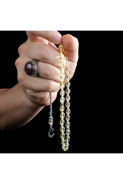 TESBİHCİBABA Million Year Gift Drop Amber Prayer Beads