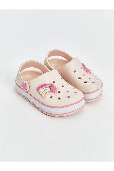LC Waikiki Lcw Steps Beige Printed Baby Girl Beach Sandals