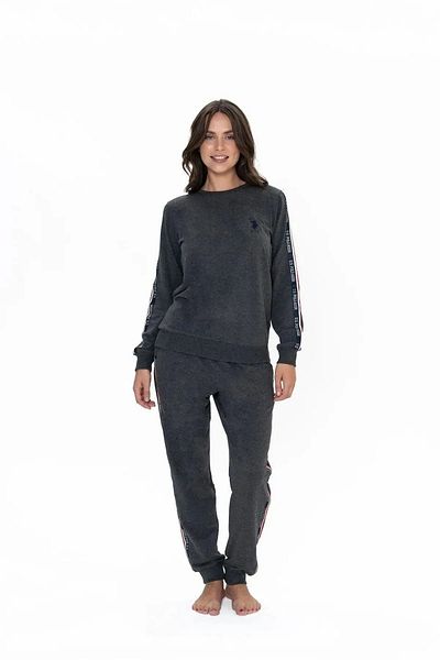 U.S. Polo Assn. Women's Anthracite Melange Home Wear