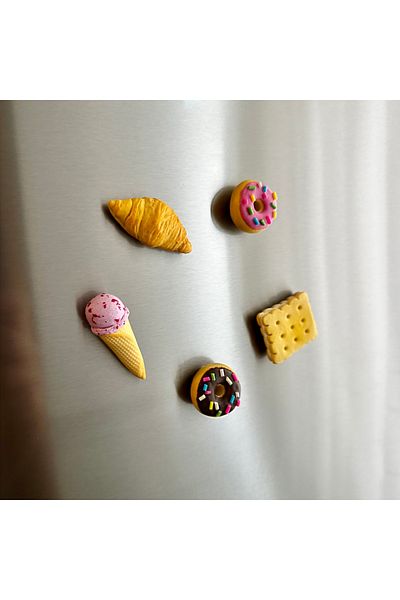 tiny garden Magnetic Miniature Dessert Set (Decorative Refrigerator Ornament)
