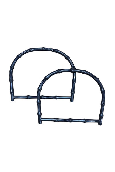 EleganTShoP Mâner acrilic pentru geantă cu aspect de bambus 15*19 cm T4M