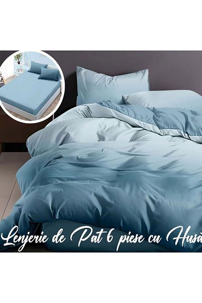 NufJoy Finet Cotton Linen 6 pieces Enjoy Life Fitted sheet for mattress 160x200 cm or 180x200 cm