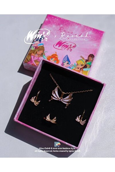Reorah Collection Winx Club® Tecna Enchantix Fairy Wings Set Altın Kaplama