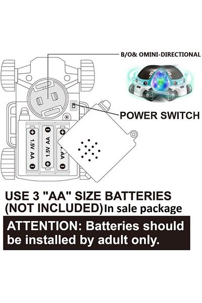 rexa Kids Police Car Toy with 360° Rotating Disco Lights & Siren Sounds - Musical Patrol Vehicle