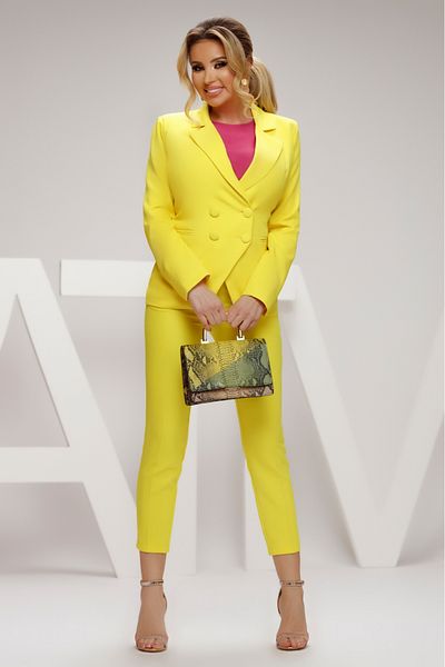Atmosphere Fashion Elegant yellow jacket