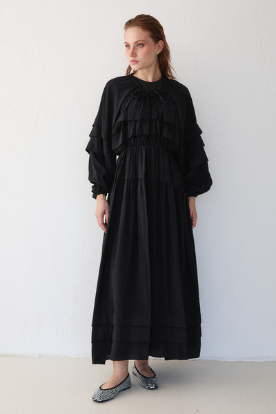 Melike Tatar Φόρεμα με στρώσεις βουάλ 6-5135