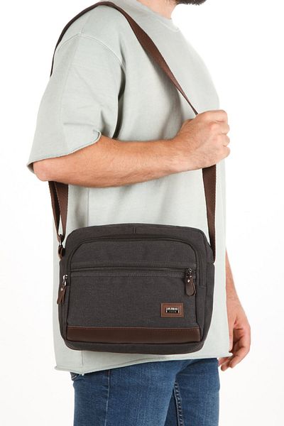 Newish Polo Men's Canvas Fabric School College and Postman Waist Shoulder Bag New265